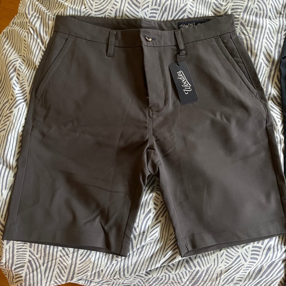 Performance stretch cotton shorts